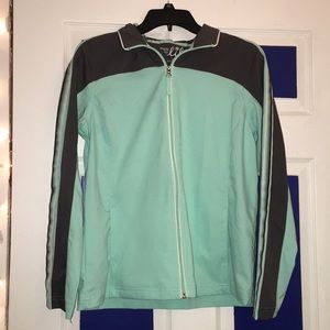 Zip up workout long sleeve shirt